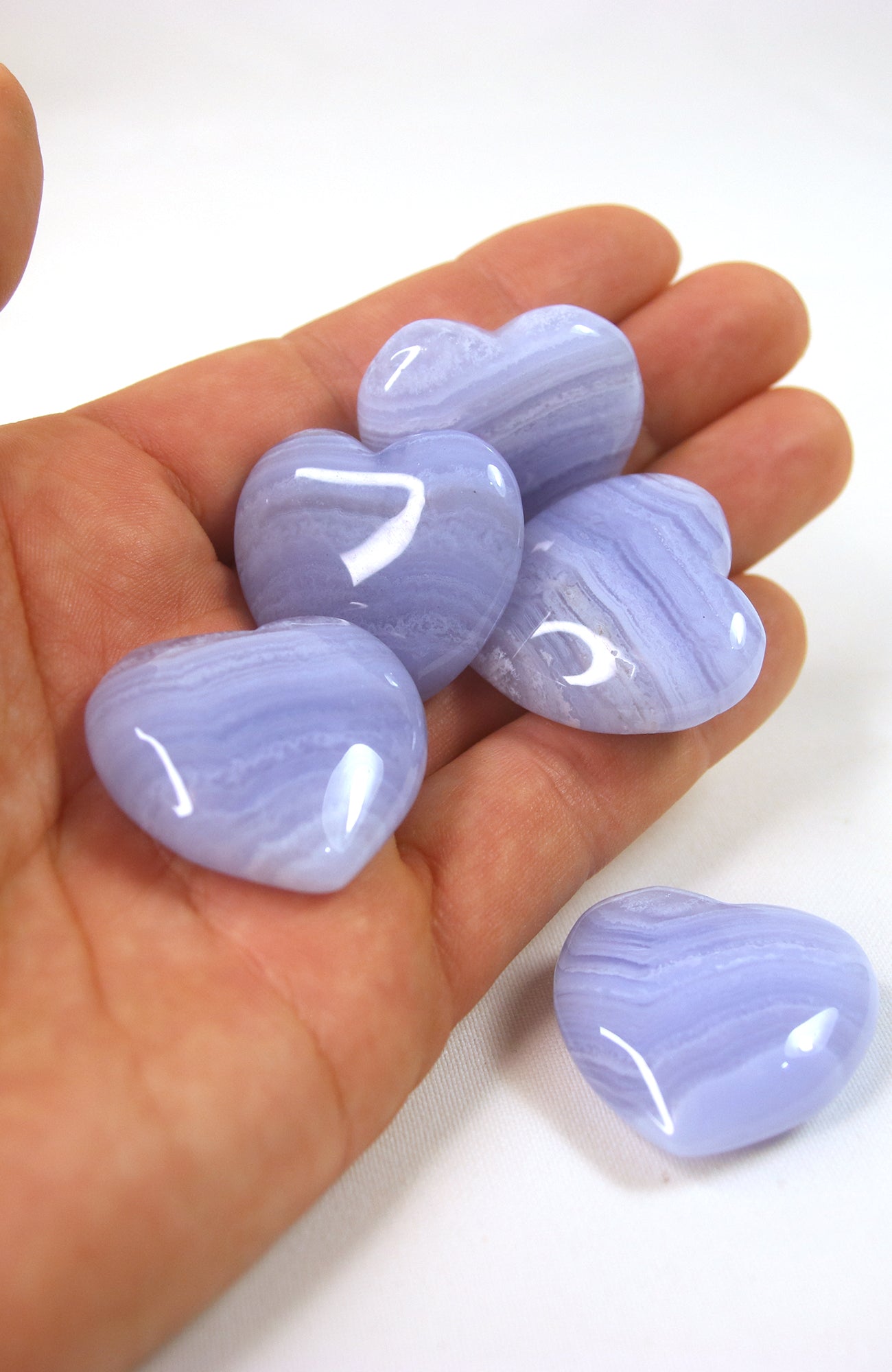 Blue Lace Agate Heart